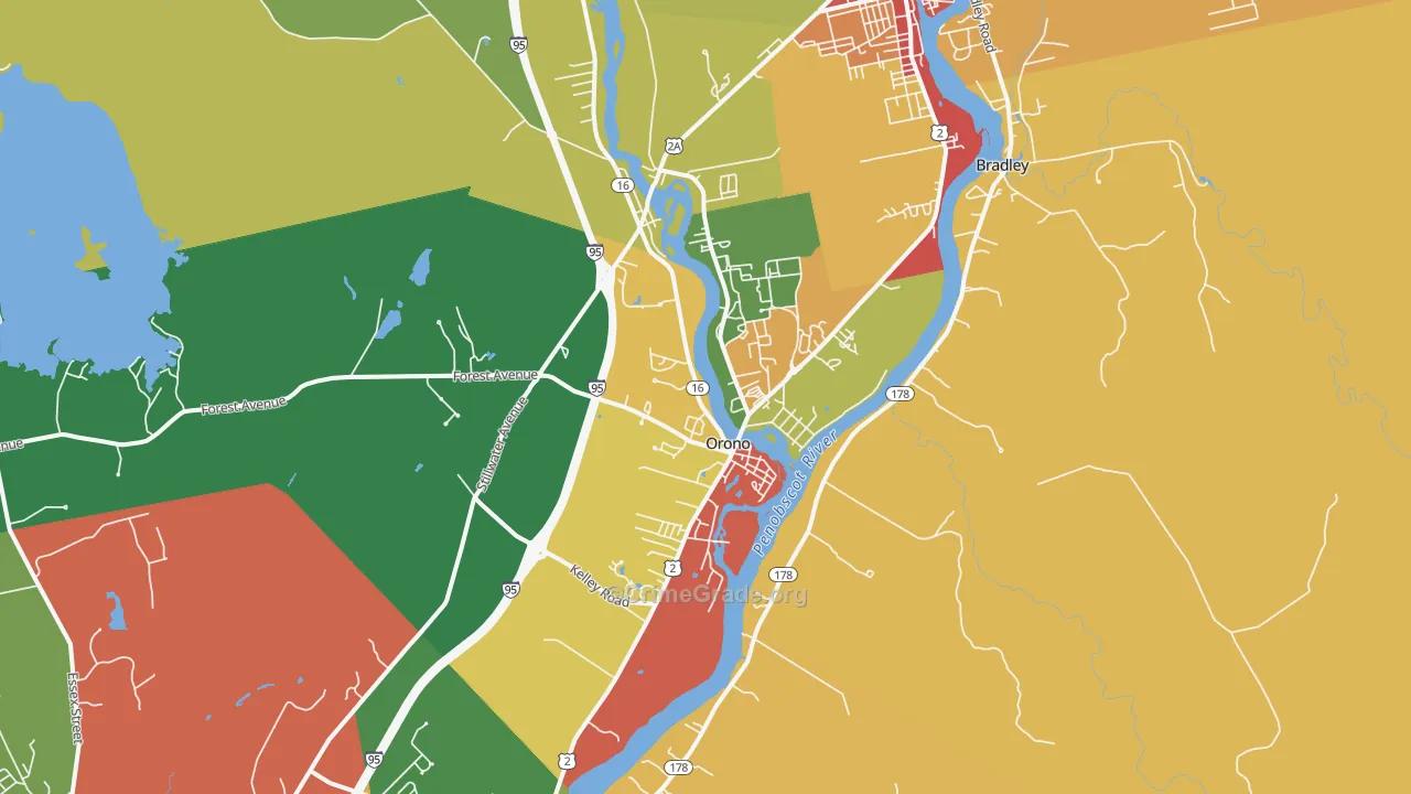 Orono, ME Map of Assault Rates