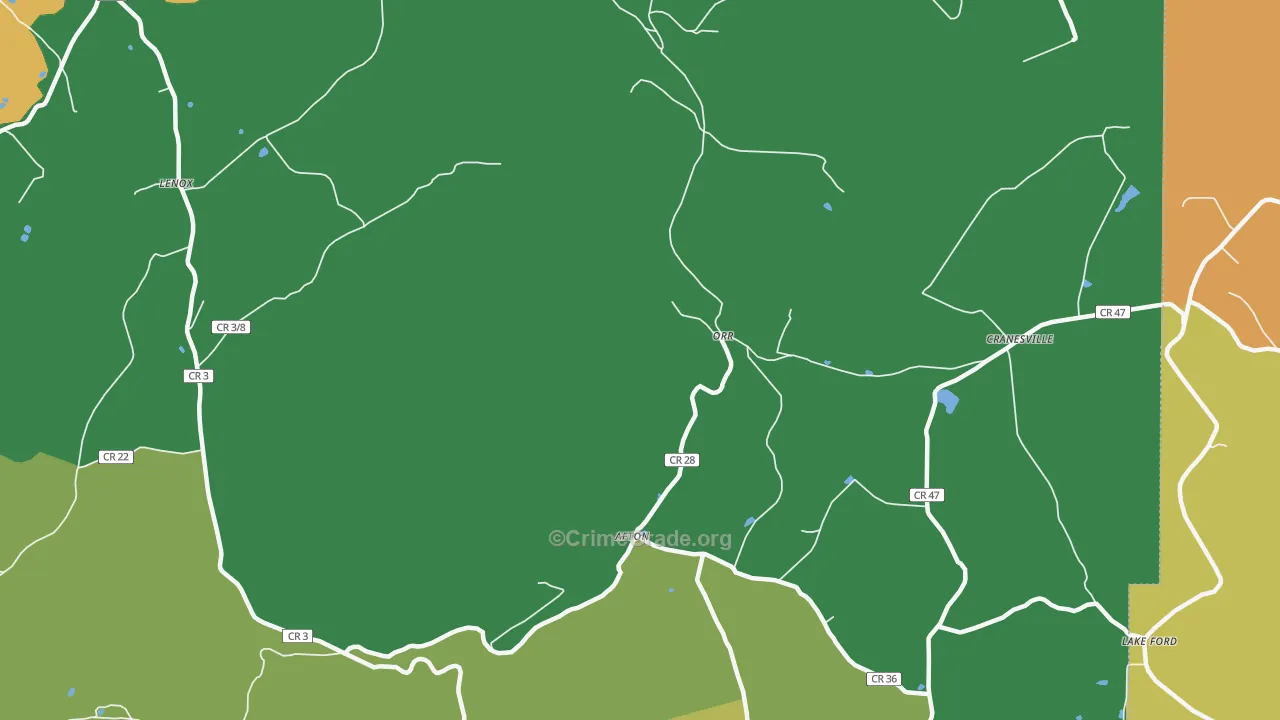 Orr, WV Map of Assault Rates