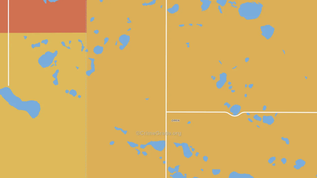 Orrin, ND Map of Assault Rates