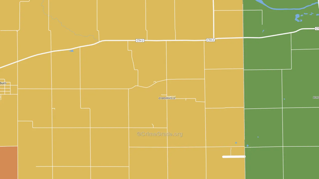 Osbernville, IL Map of Assault Rates