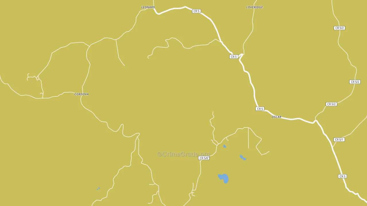 Oscar, WV Map of Assault Rates