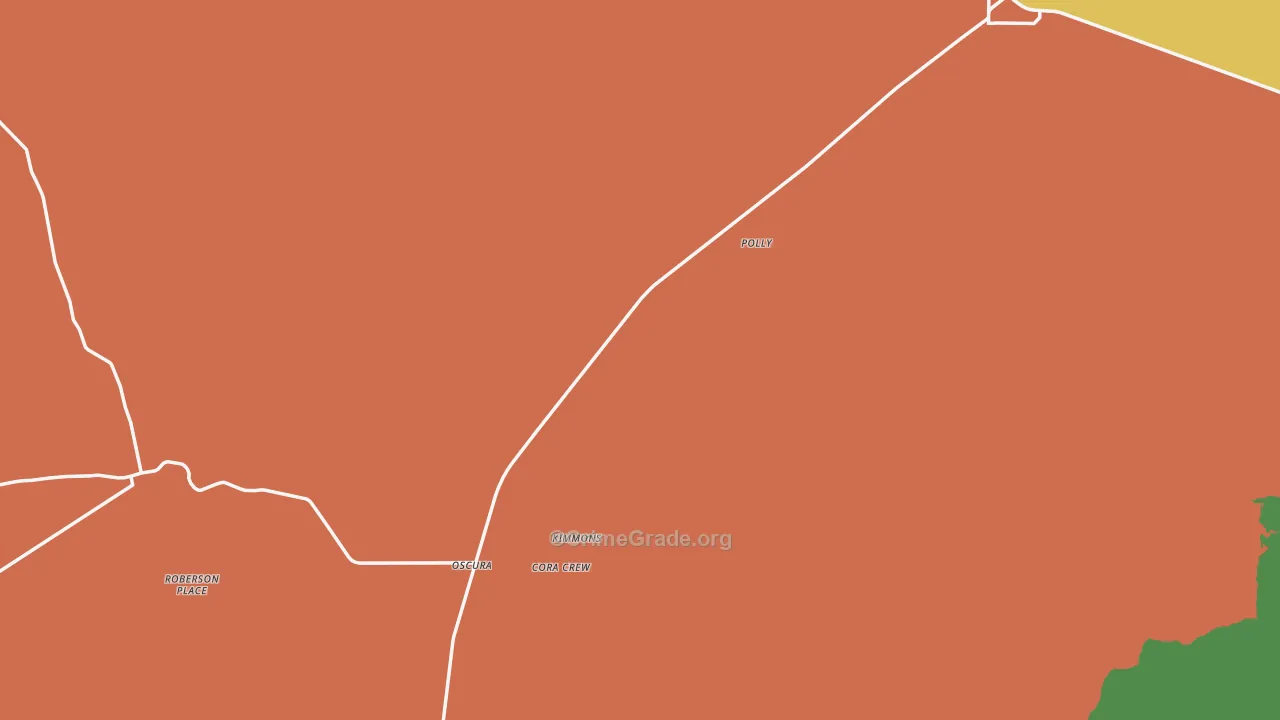 Oscura, NM Map of Assault Rates