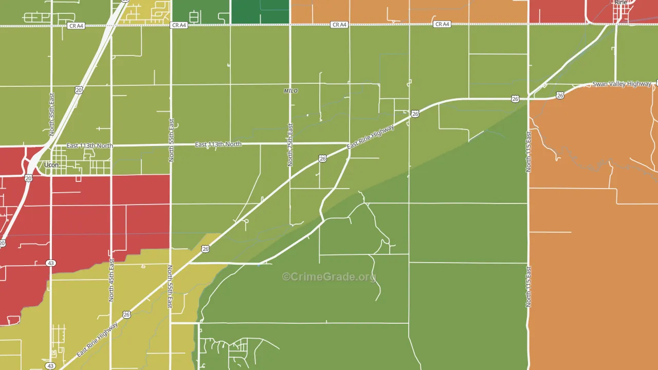 Osgood, ID Map of Assault Rates