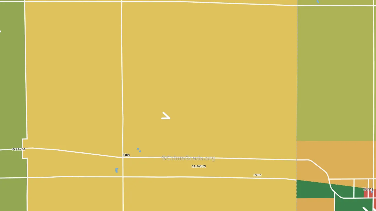 Otis, CO Map of Assault Rates