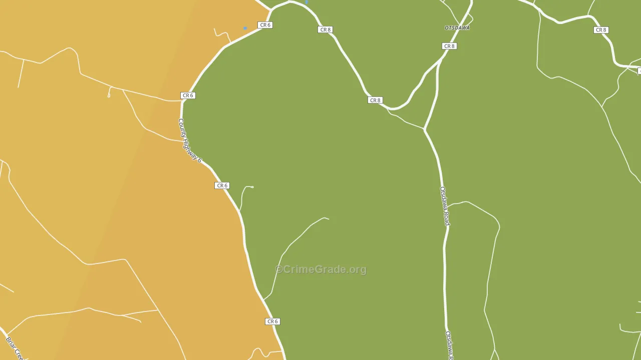 Otsdawa, NY Map of Assault Rates