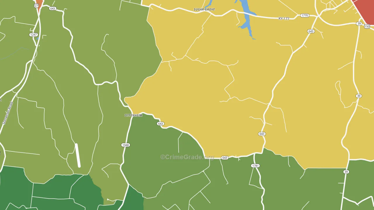 Ottenheim, KY Map of Assault Rates
