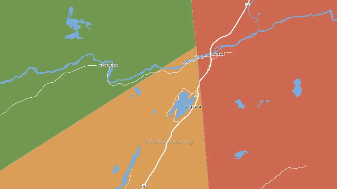 Otter Lake, NY Map of Assault Rates
