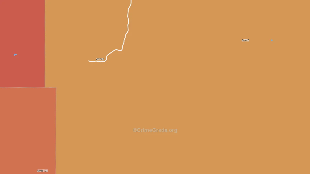 Otter, MT Map of Assault Rates