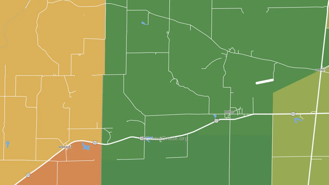Otter Village, IN Map of Assault Rates