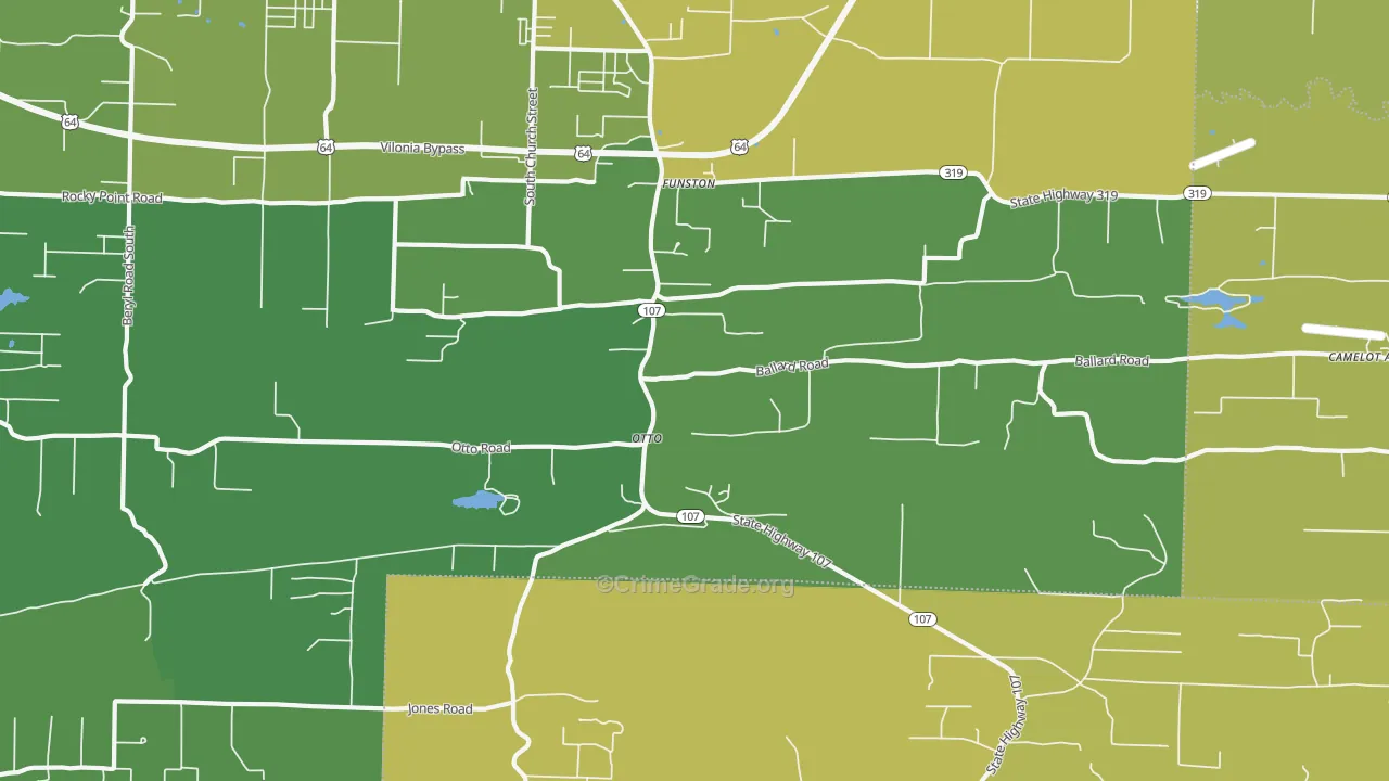 Otto, AR Map of Assault Rates