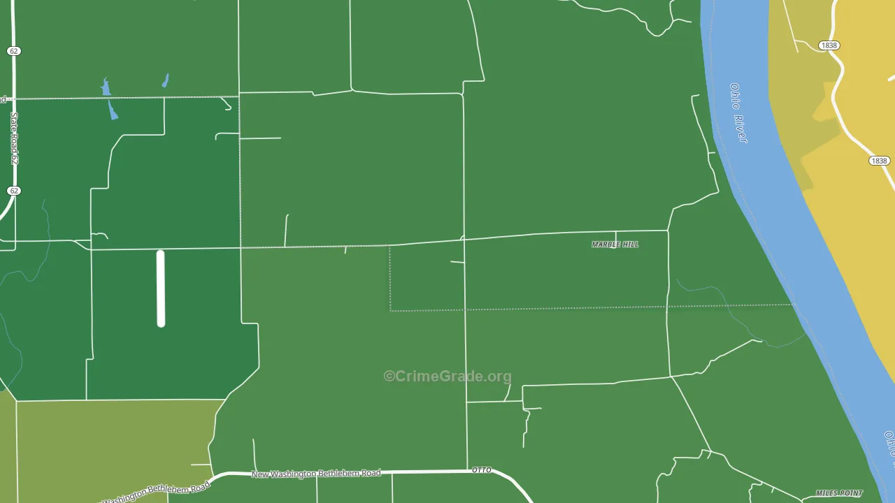 Otto, IN Map of Assault Rates