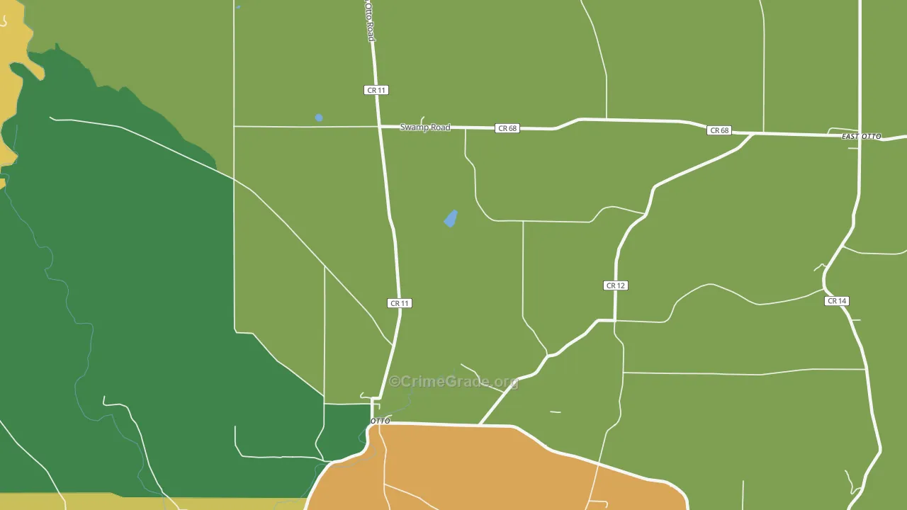 Otto, NY Map of Assault Rates