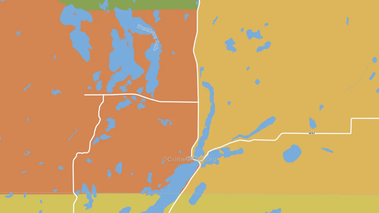 Outing, MN Map of Assault Rates