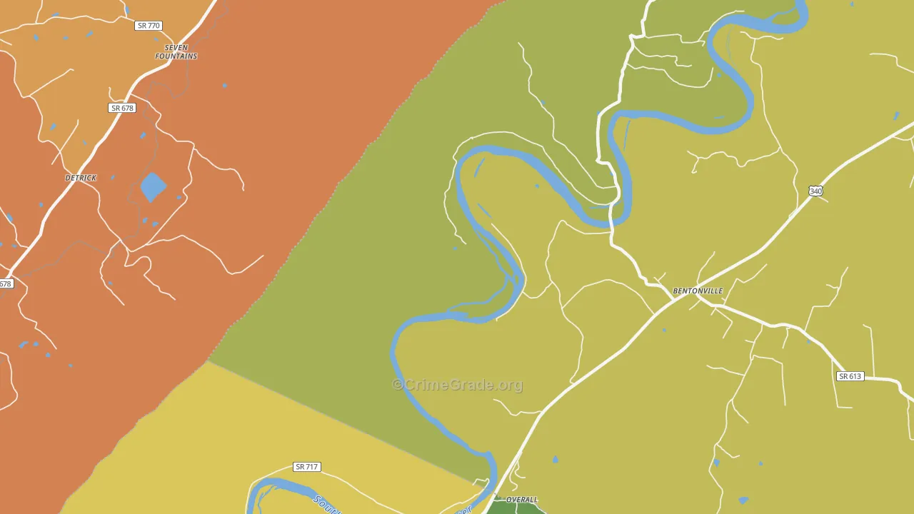 Overall, VA Map of Assault Rates