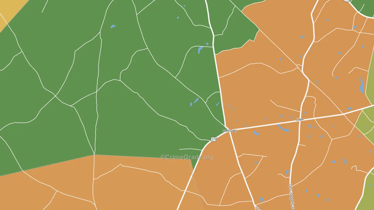 Owdoms, SC Map of Assault Rates