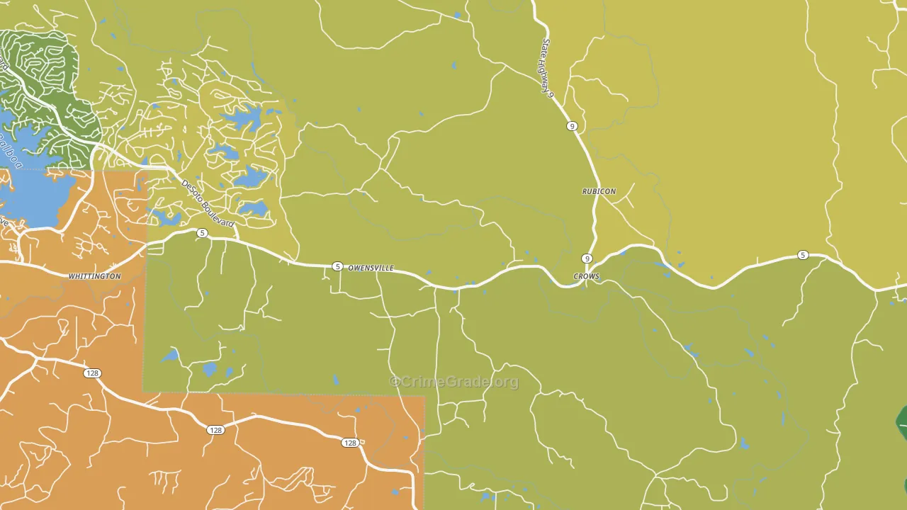 Owensville, AR Map of Assault Rates