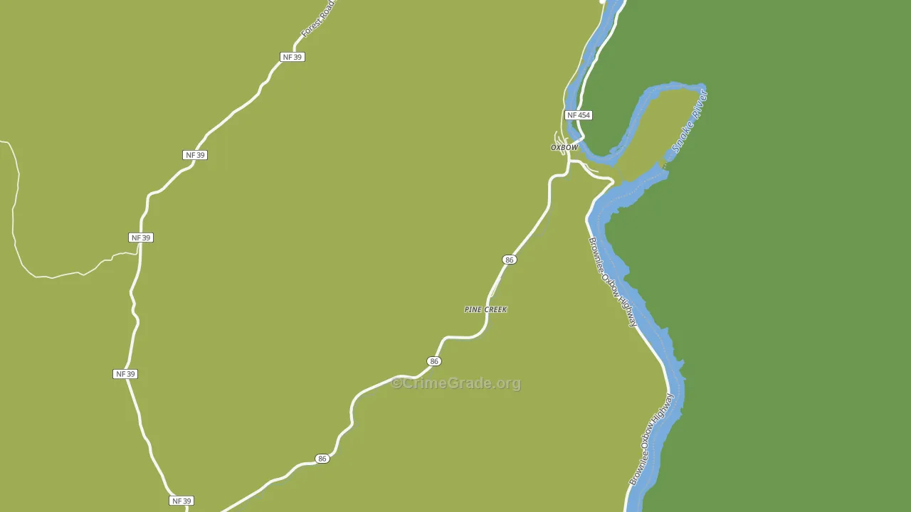 Oxbow, OR Map of Assault Rates