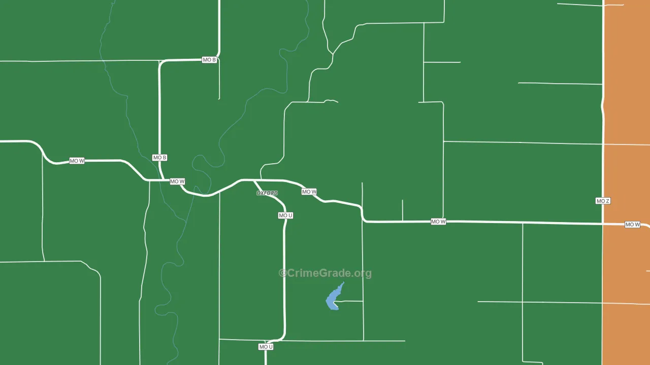 Oxford, MO Map of Assault Rates