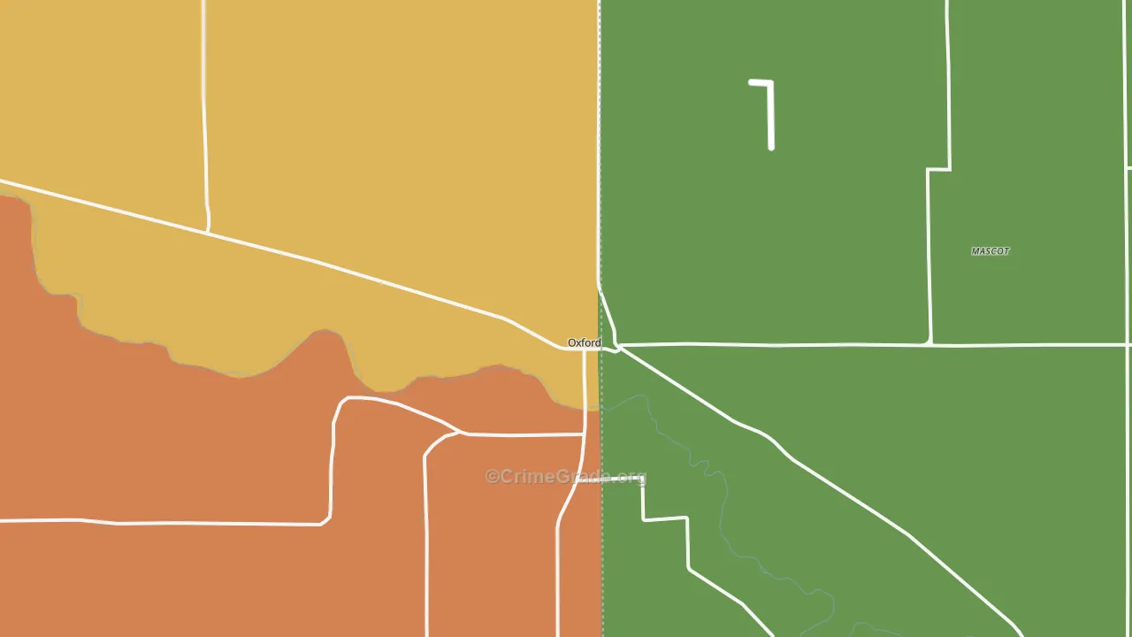 Oxford, NE Map of Assault Rates