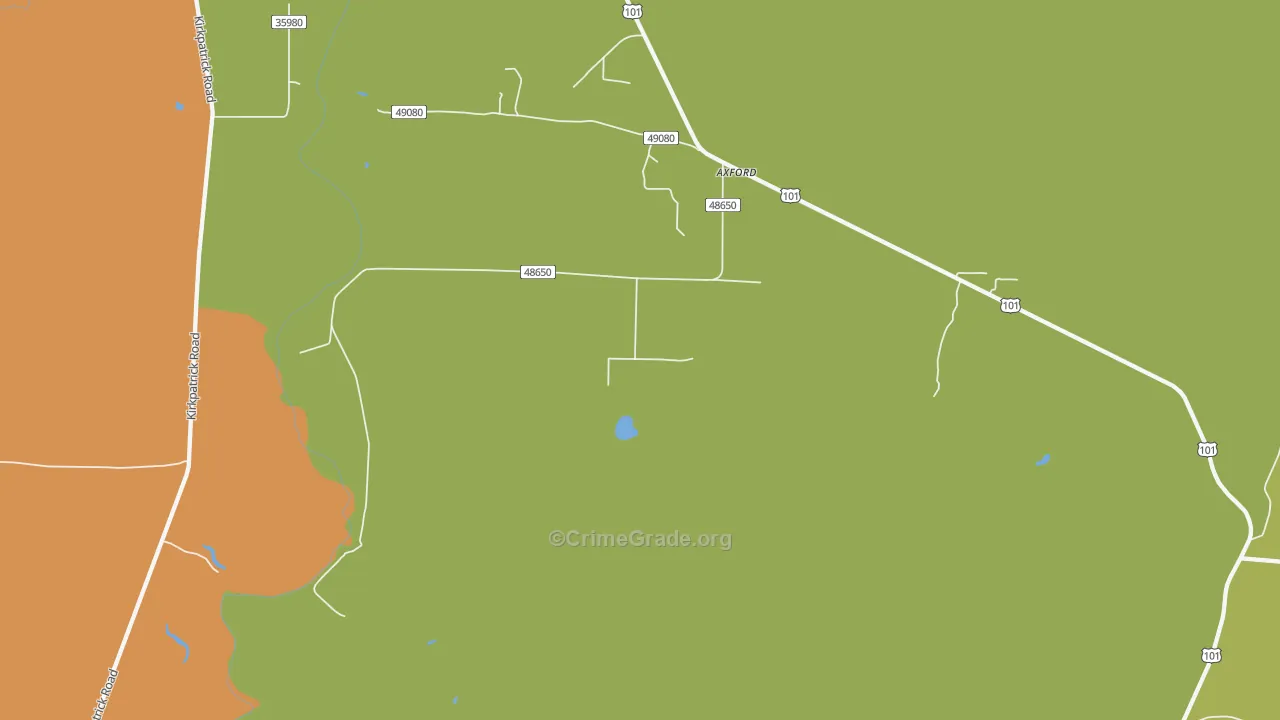 Oyhut, WA Map of Assault Rates