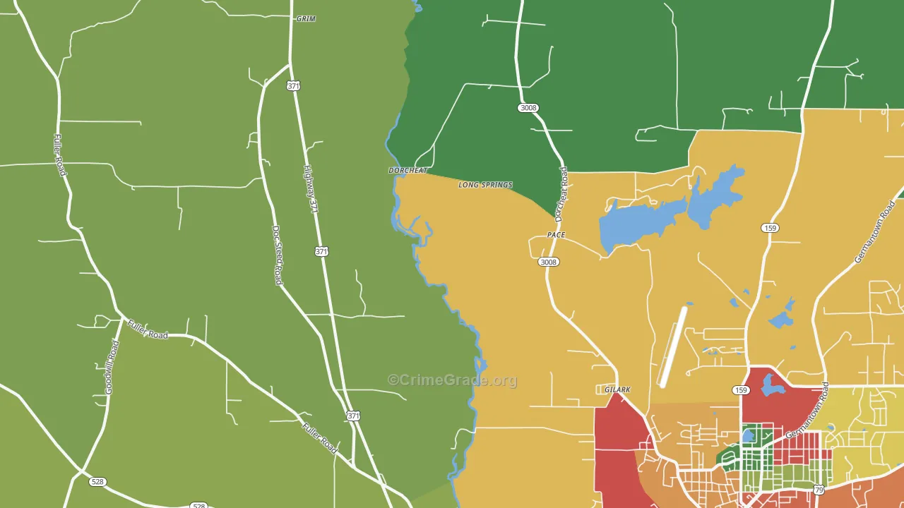 Pace, LA Map of Assault Rates