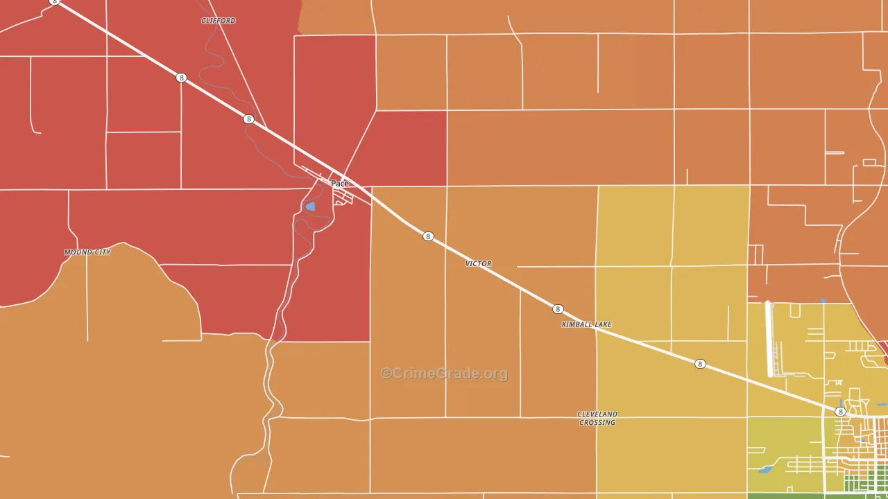 Pace, MS Map of Assault Rates