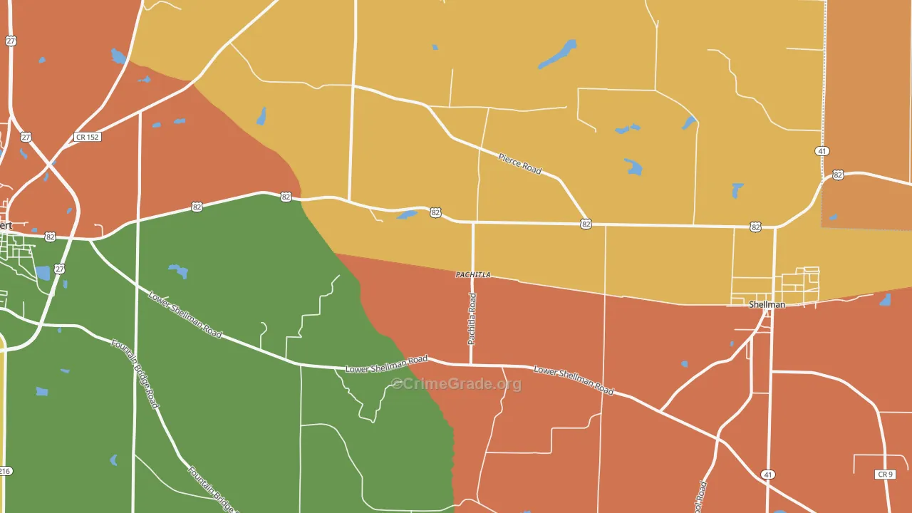 Pachitla, GA Map of Assault Rates