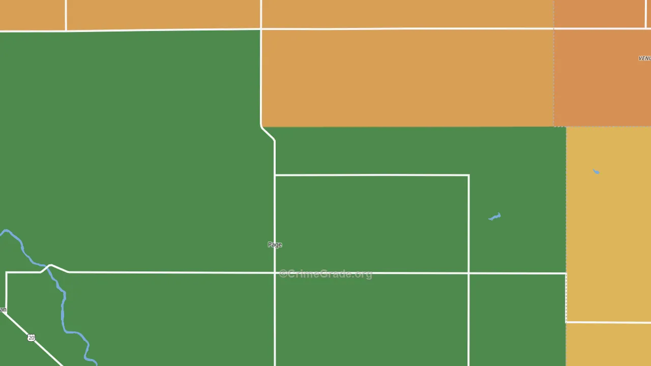 Page, NE Map of Assault Rates