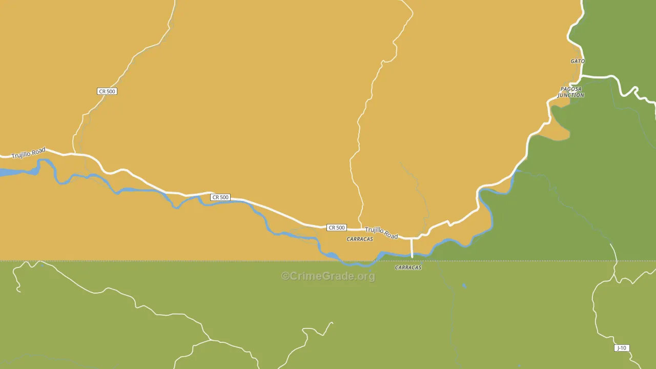 Pagosa Junction, CO Map of Assault Rates