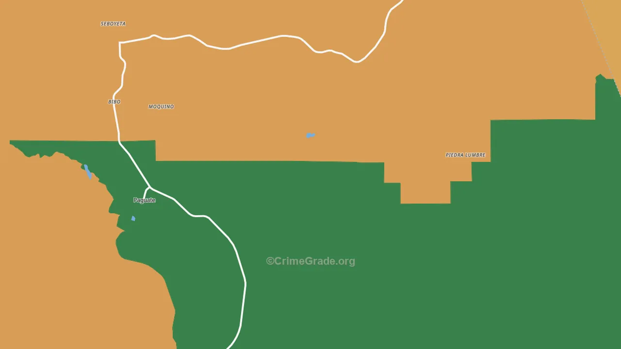Paguate, NM Map of Assault Rates