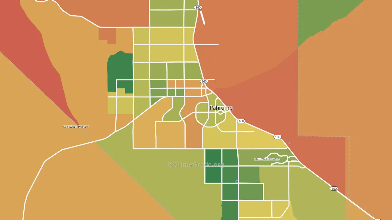 Pahrump, NV Map of Assault Rates