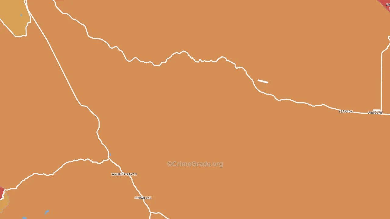 Paicines, CA Map of Assault Rates