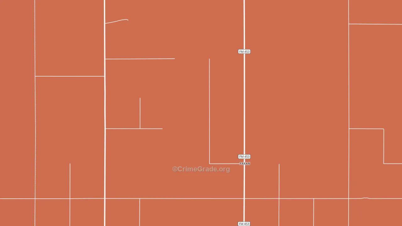 Pakan, TX Map of Assault Rates
