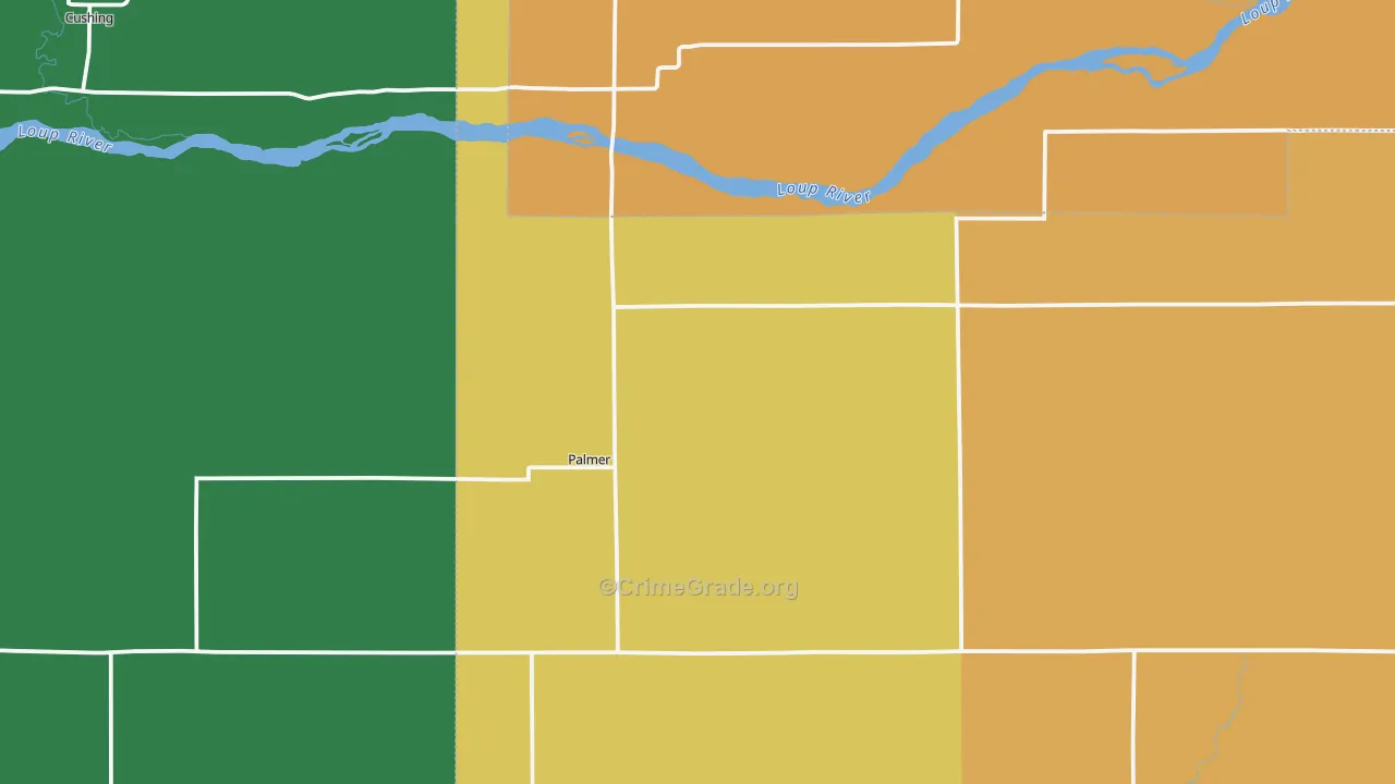 Palmer, NE Map of Assault Rates