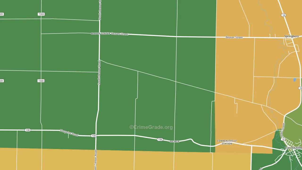 Palmer, PA Map of Assault Rates