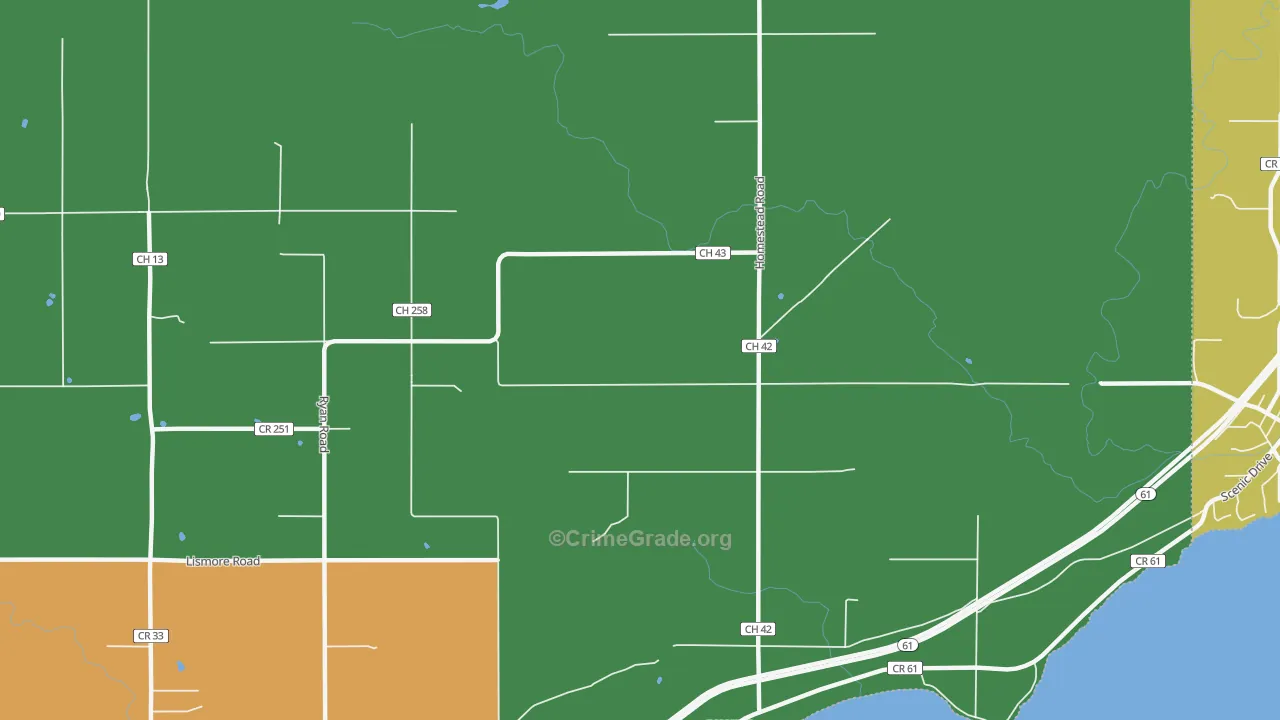 Palmers, MN Map of Assault Rates