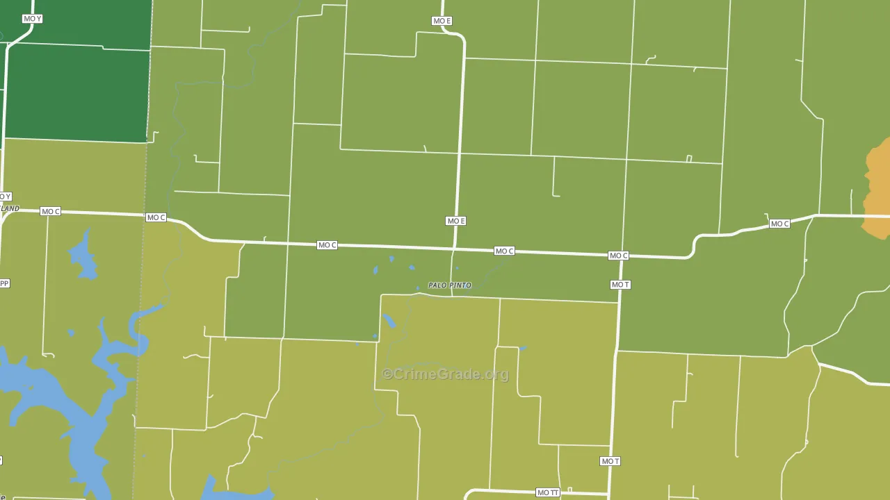 Palopinto, MO Map of Assault Rates