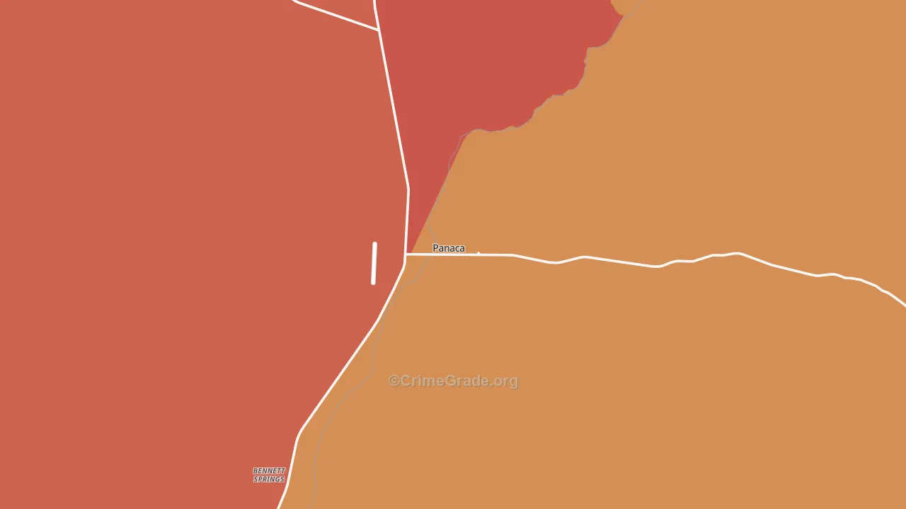 Panaca, NV Map of Assault Rates