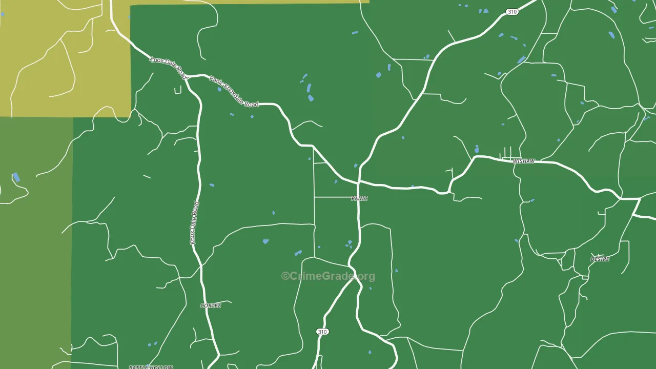 Panic, PA Map of Assault Rates