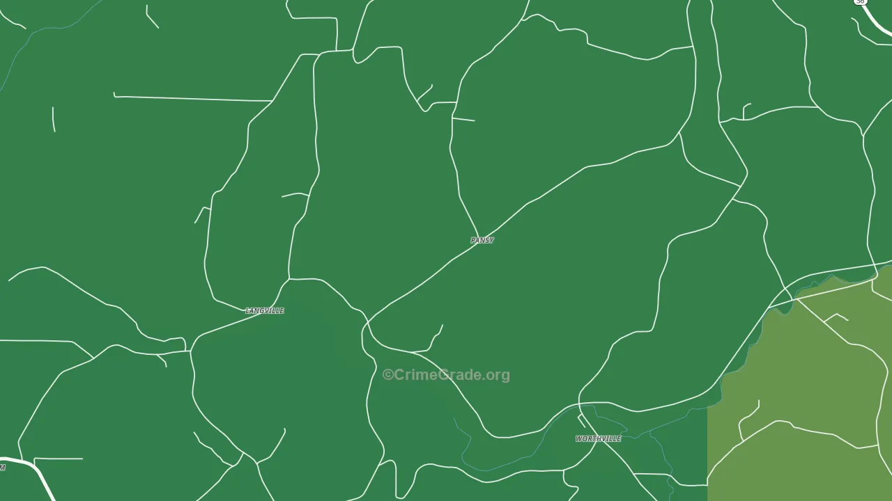 Pansy, PA Map of Assault Rates