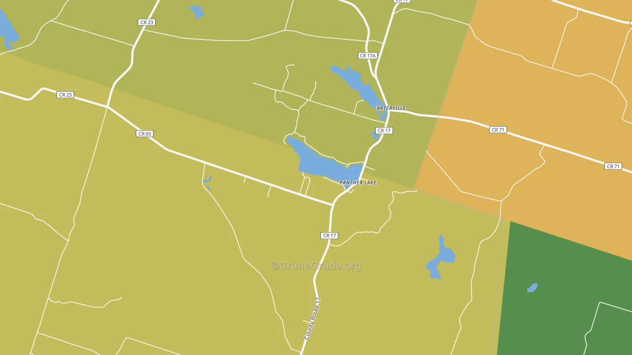 Panther Lake, NY Map of Assault Rates