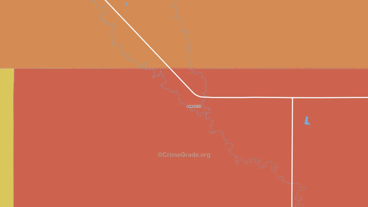 Paradise, KS Map of Assault Rates