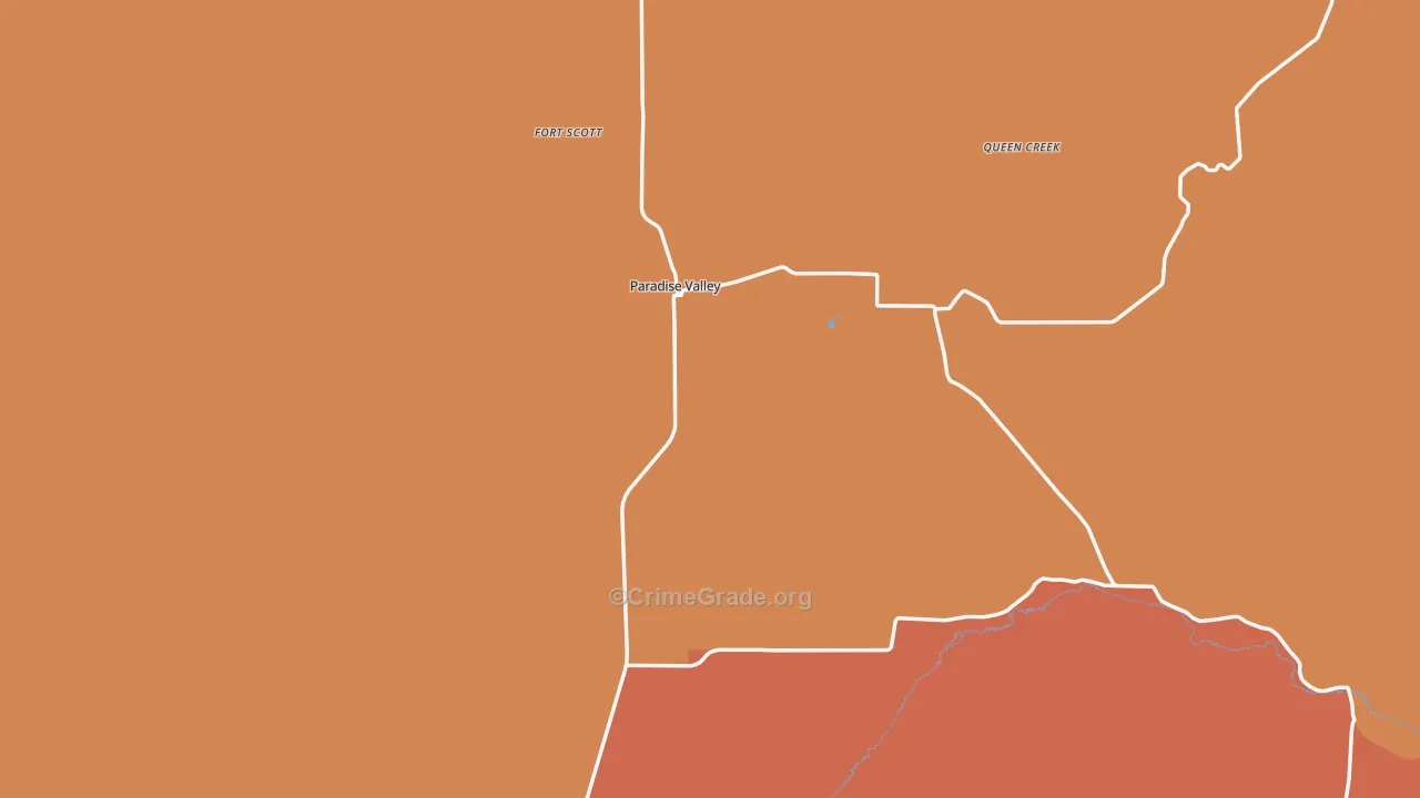 Paradise Valley, NV Map of Assault Rates