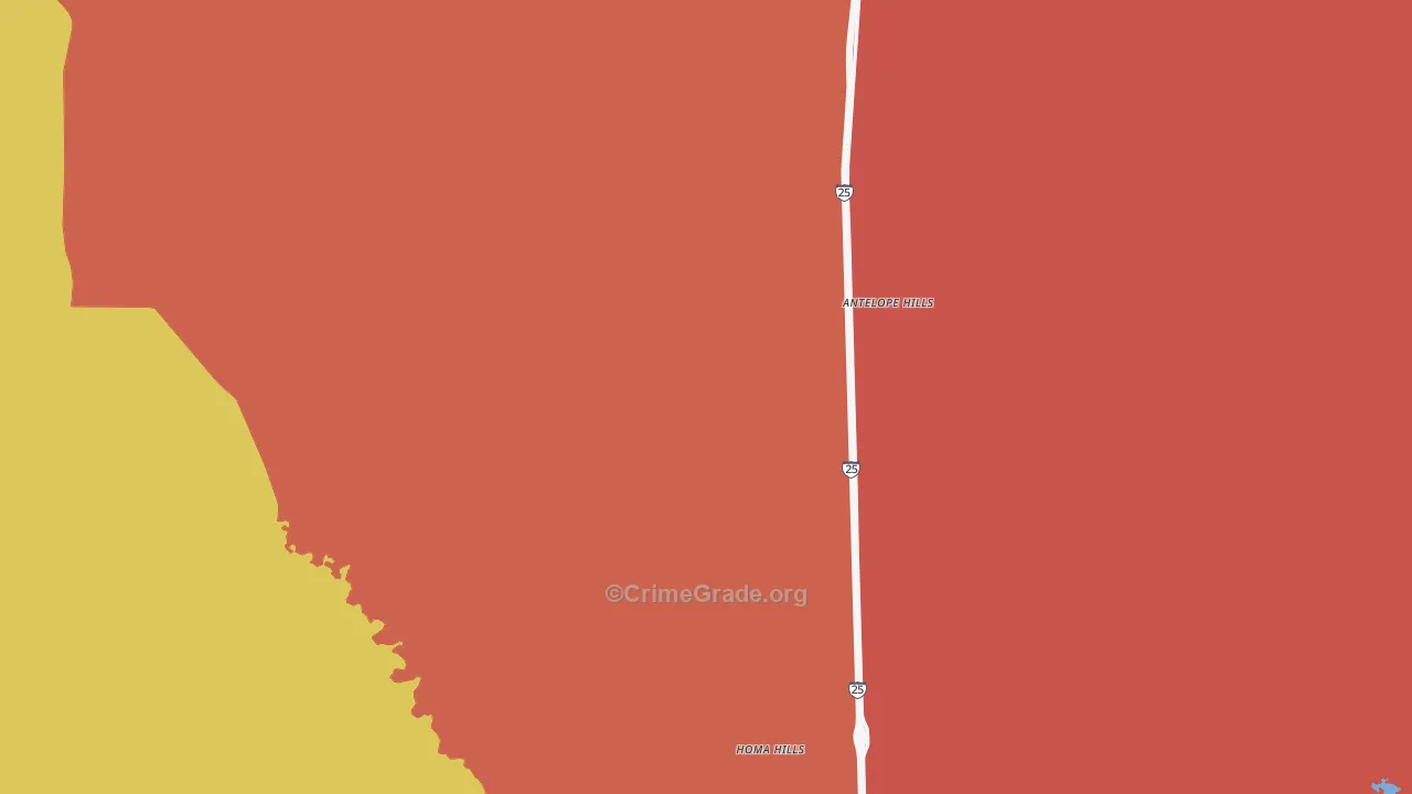 Paradise Valley, WY Map of Assault Rates