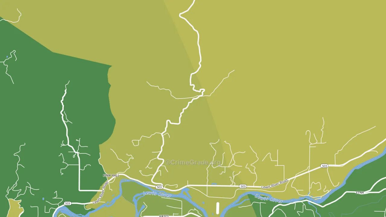 Paradise, WA Map of Assault Rates