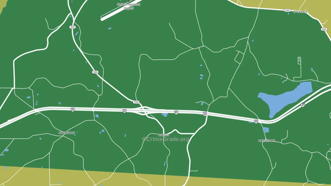 Pardus, PA Map of Assault Rates