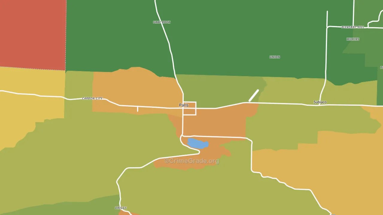 Paris, AR Map of Assault Rates