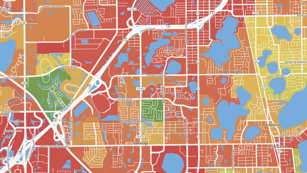 Park Central, Orlando, FL Map of Assault Rates