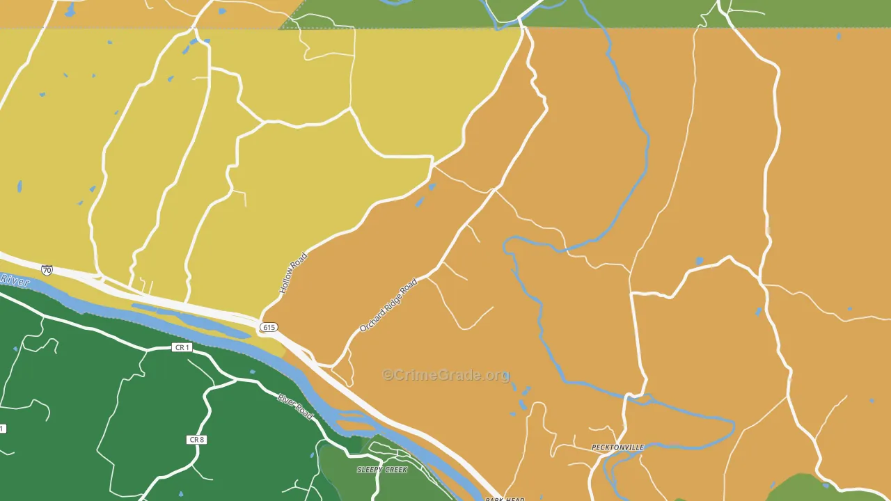 Park Head, MD Map of Assault Rates