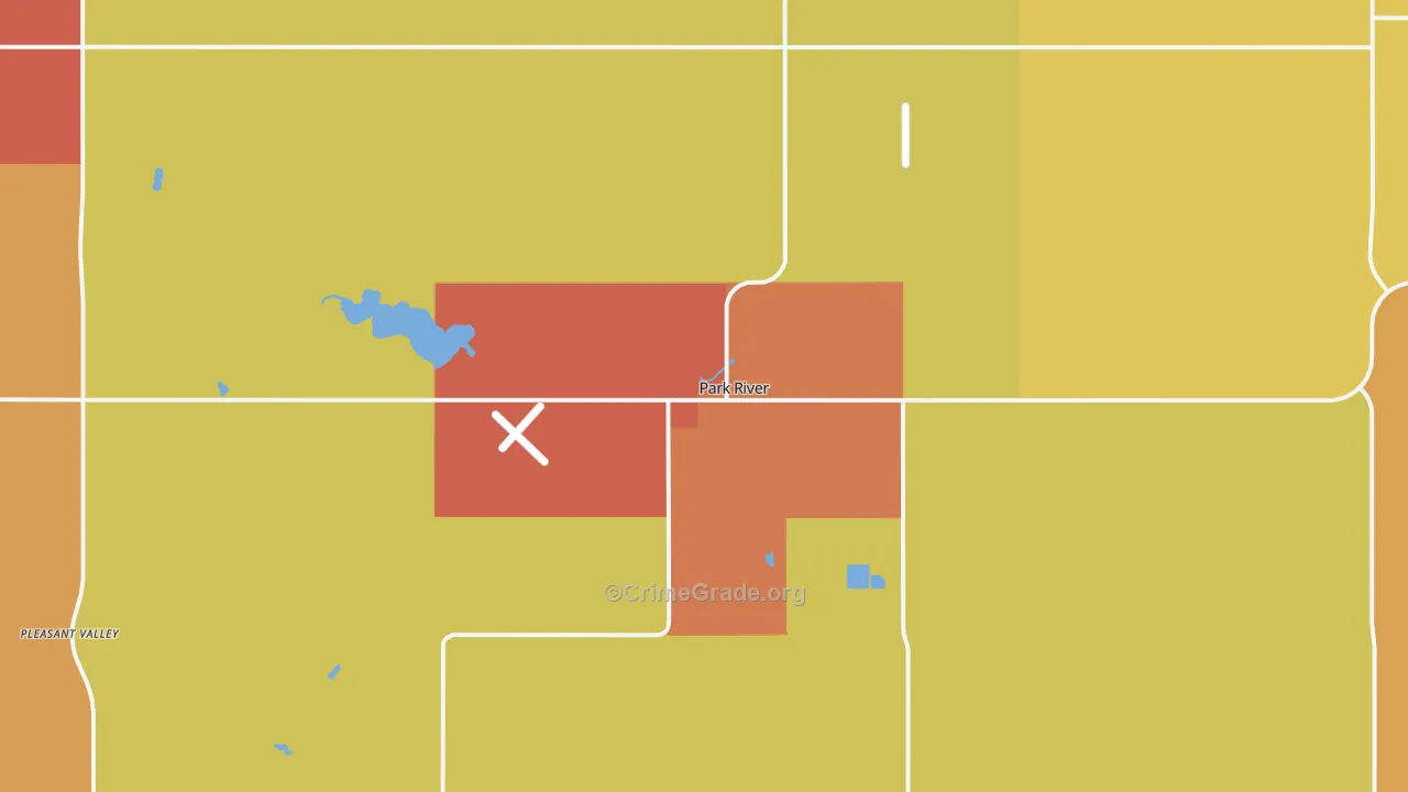 Park River, ND Map of Assault Rates
